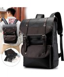 Rucsac laptop si calatorii Versatyx&reg;, Exterior PU, Buzunare multiple, Bagaj mana avion, Impermeabil, Buzunare multiple, Inchidere cu fermoar si capse,