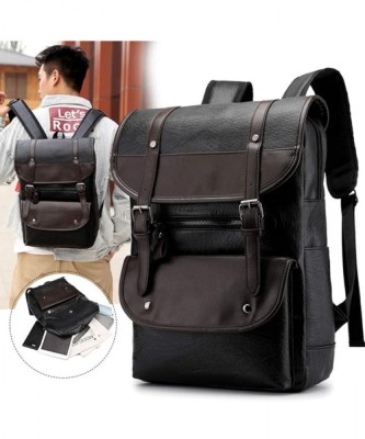 Rucsac laptop si calatorii Versatyx&amp;reg;, Exterior PU, Buzunare multiple, Bagaj mana avion, Impermeabil, Buzunare multiple, Inchidere cu fermoar si capse, foto