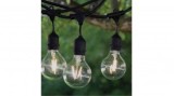 Cumpara ieftin Ghirlanda luminoasa cu 2 pendul/m si becuri led sticla cu filament, 5 m lungime, interconectabile