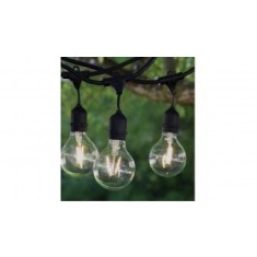 Ghirlanda luminoasa cu 2 pendul/m si becuri led sticla cu filament, 5 m lungime, interconectabile