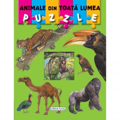 Puzzle pentru copii Animale din toata lumea Girasol, 6 imagini, 3 ani+ foto