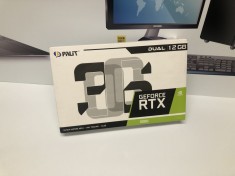 Placa video Palit GeForce? RTX? 3060 Dual OC LHR, 12GB GDDR6, noua foto