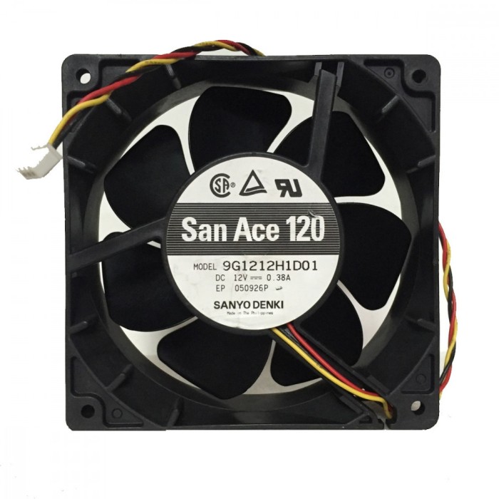 Ventilator San Ace 120 model 9G1212H1D01 12V 0.38A 3 fire