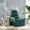 vidaXL Fotoliu de masaj rabatabil, verde &icirc;nchis, material textil 4015632