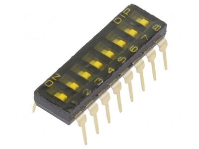 Comutator DIP-SWITCH 2 Pini 24V 0.025A foto