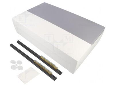 Carcasă pentru aparatură modulară albă 18 module foto