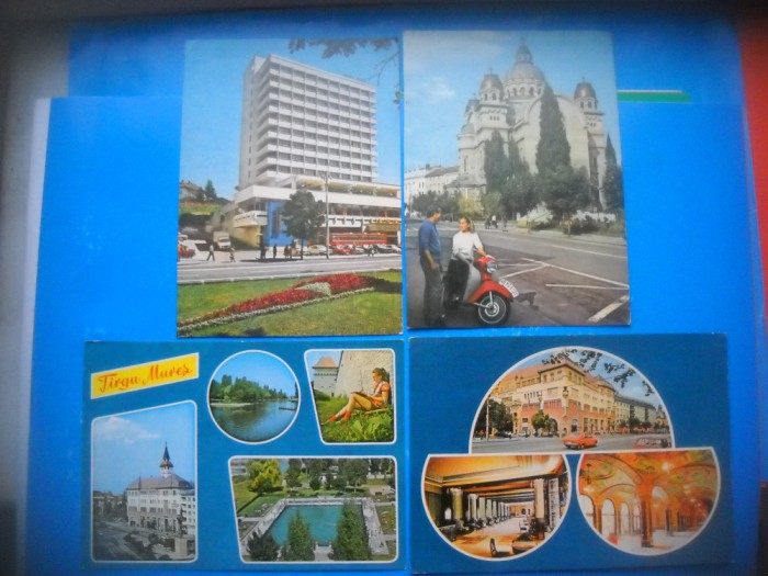 HOPCT LOT 3683 -IP- 4 CARTI POSTALE-TARGU MURES-CIRCULATE