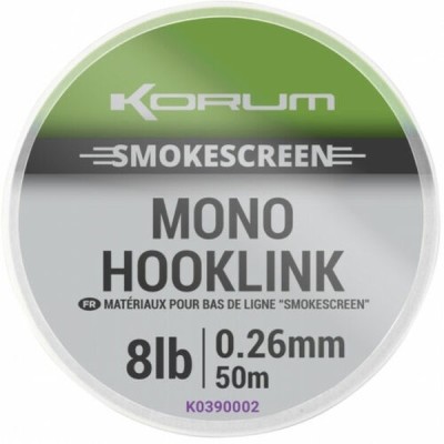 Fir Monofilament KORUM SmokeScreen Mono Hooklink, 4.53kg-10lbs, 0.28mm, 50m foto