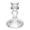știaițer Decorativ Sticlă, Model Romburi, Diametru 7.5x10.5cm, Transparent, Oem
