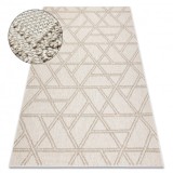 Covor JERSEY 19241 bej - Romburi, structurale, geometric bucla BOHO, 160x220 cm