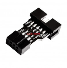 Adaptor interfata 10 pini la 6 pini AVRISP MKII USBASP STK500 foto