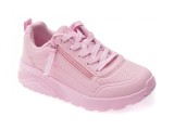 Pantofi sport SKECHERS roz, UNO LITE, din piele ecologica