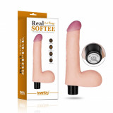 Cumpara ieftin Vibrator Realist Lovetoy 20cm, 10 Functii, Material TPE, Rezistent Apa, Sex Shop