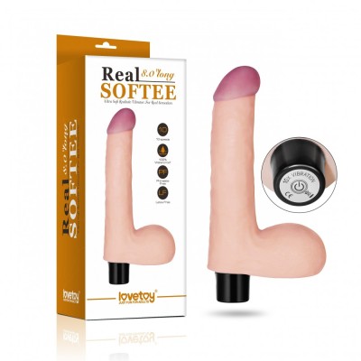 Vibrator REAL SOFTEE 20 cm foto