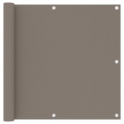 vidaXL Paravan de balcon, gri taupe, 90x300 cm, țesătură oxford foto