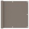 vidaXL Paravan de balcon, gri taupe, 90x300 cm, țesătură oxford