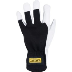 Manusi de lucru, textil cu piele de capra