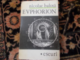 N. Balota - Euphorion - cu dedicatia autorului