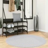 VidaXL Covor HUARTE, fir scurt, moale și lavabil, gri, &Oslash; 120 cm