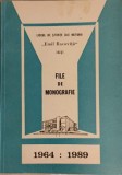 LICEUL DE STIINTE ALE NATURII EMIL RACOVITA IASI. FILE DE MONOGRAFIE 1964-1989-LIVIU BURLEC-235766