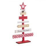 Cumpara ieftin Decorațiune de Crăciun, Brad din Lemn, Mesaje, 27 cm, Multicolor