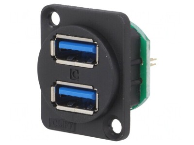 Soclu USB A dublu pini USB 3.0 1.27mm foto