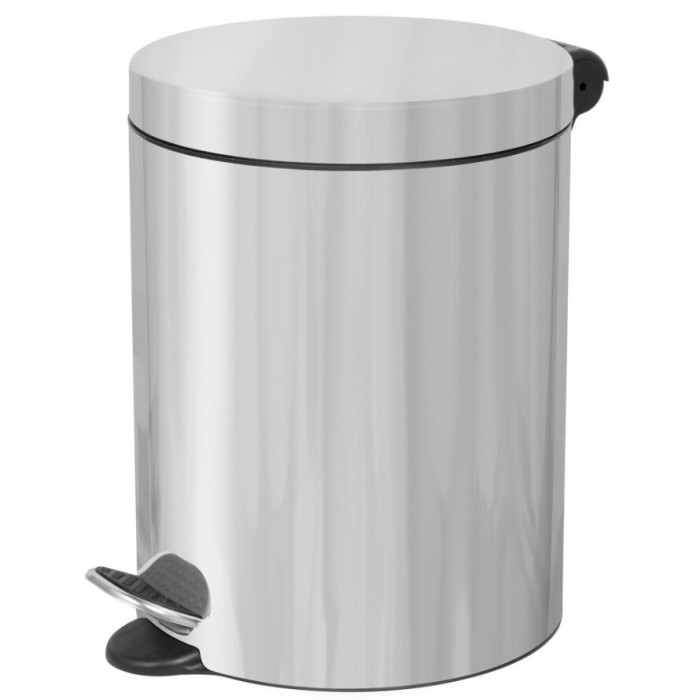 Cos de gunoi cu pedala, capacitate 5 litri, argintiu, PowerX
