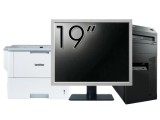 Pachet Calculator Second Hand Lenovo ThinkCentre M83 Tower, Intel Pentium G3220 3.00GHz, 8GB DDR3, 500GB HDD, DVD-ROM + Monitor 19&amp;quot; &amp; Imprimanta