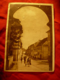 Ilustrata orasul Stalin strada Maxim Gorki anii &#039;50 RPR (mici defecte), Circulata, Printata