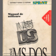 C9365 MICROSOFT MS-DOS - MANUAL DE UTILIZARE