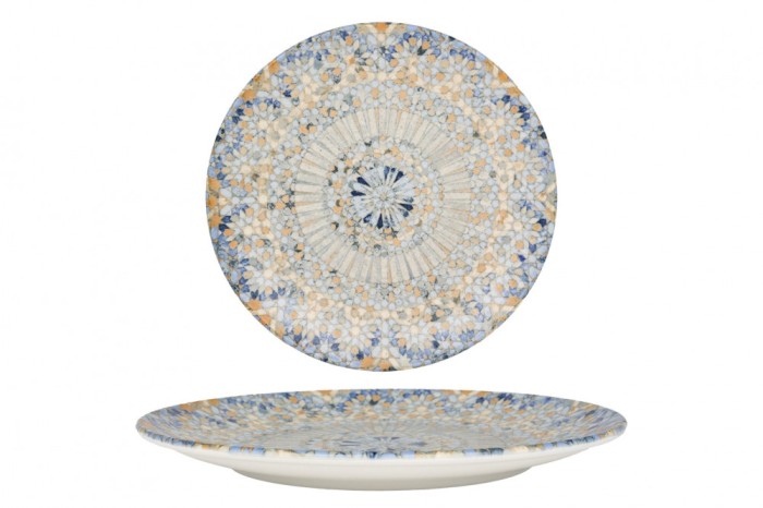 Bonna Farfurie pentru cină - Luca Mosaic - Porţelan - 27 cm - set de 6