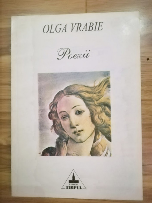 Olga Vrabie - Poezii, Ed. TIMPUL, 1995, autoare din Basarabia, R. Moldova C20