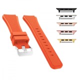 Cumpara ieftin Curea din silicon compatibila cu Apple Watch 9|8|7|6|5|4|3|2|1 Series, 49mm|45mm|44mm|42mm, Light Orange