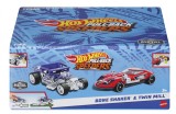 HOT WHEELS SET 2 MASINUTE METALICE PULL BACK BONE SHAKER SI TWIN MILL 1:43, Mattel