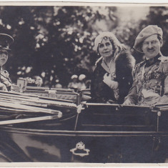 CP Regele Carol al II lea si regele Mihai parada in automobil ND(1930)