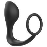 Addicted Toys-Dop Anal cu Inel din Silicon Negru