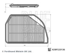 BLUE PRINT ADBP220136 Filtru aer
