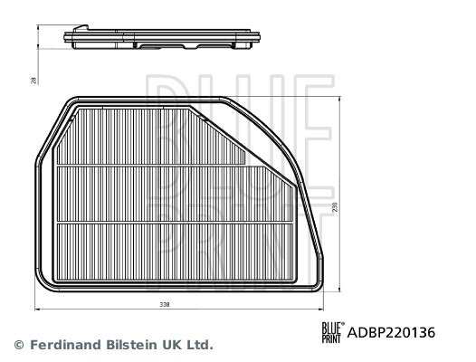 BLUE PRINT ADBP220136 Filtru aer