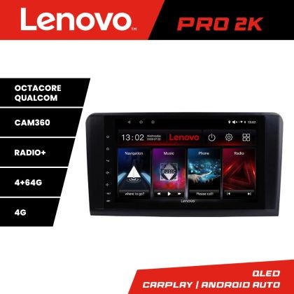 Navigatie Mercedes ML GL Lenovo Kit-213 8 core QLED 2K 4+64 360 Android Waze USB Navigatie Internet Youtube Radio CarStore Technology
