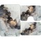 Set Covorașe Baie 3 piese: 60x90cm, 60x45cm, 60x45cm, Marmură