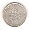 SV * Ungaria 5 FORINT 1947 * ARGINT .500 * comemorativa KOSSUTH 1802 - 1894 * XF+, Europa