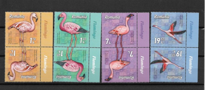 ROMANIA 2021 - FLAMINGO, TETE BECHE DIN COALA DE POSTA, MNH - LP 2336