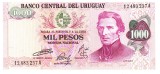 Uruguay 1 000 1000 Pesos 1974 P-52 aUNC Seria 12483237A