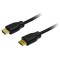CABLU video LOGILINK, HDMI (T) la HDMI (T), 0.5m, conectori auriti, rezolutie maxima 4K UHD (3840 x 2160) la 30 Hz, negru, &quot;CH0005&quot; (timbru verde 0.08