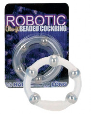 Inel pentru penis cu bile metal - ROBOTIC - erectii puternice, extra stimulare!!! foto