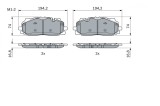 BOSCH 0 986 424 429 set placute frana,frana disc