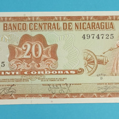 Nicaragua 20 Cordobas 1978 'Rafaela Herrera' UNC serie: D 4974725