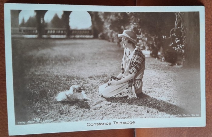 Carte postala, Constance Talmadge, vedetă americană de film mut, 1898-1973