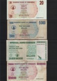 Cumpara ieftin Zimbabwe Set 14 bancnote agro cheque 2006-2008, Africa