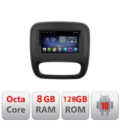 Navigatie Renault Trafic 2014-2017 F-rt09 Octa Core cu Android Radio Bluetooth Internet GPS WIFI DSP 8+128GB 4G CarStore Technology